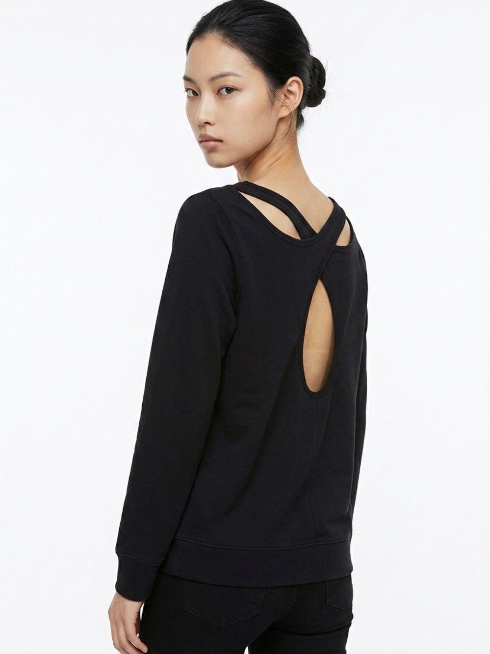 OLD NAVY ACTIVE | Cutout Back Long Sleeve Top S